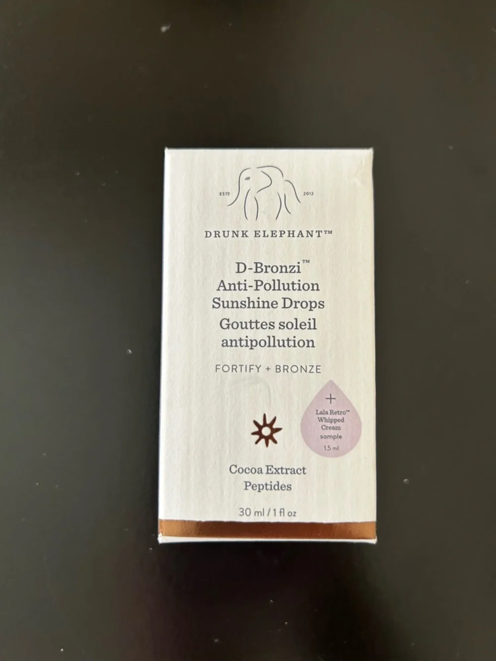 Drunk Elephant D-Bronzi Anti-Pollution Bronzing Drops with Peptides 30 ml